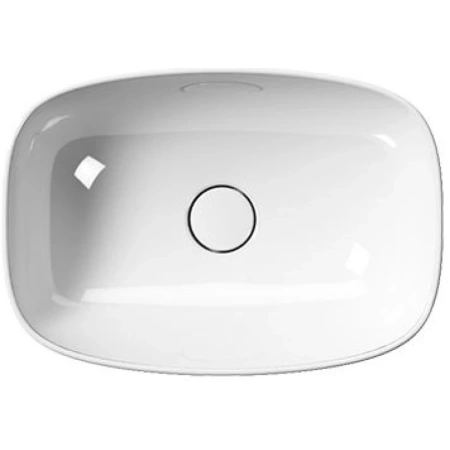 раковина gsi nubes 978411 накладная, 50x35 см, bianco lucido (белый глянец)