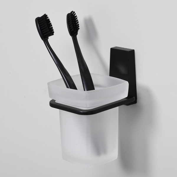 Стакан для зубных щеток WasserKRAFT Abens K-3228 черный матовый