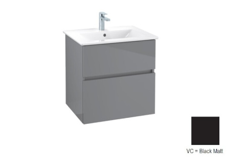 Тумба под раковину Villeroy & Boch Verity Line 605x482 мм B66400VC черный матовый