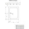 душевой поддон 90x80 см radaway laros d compact sld8917-01