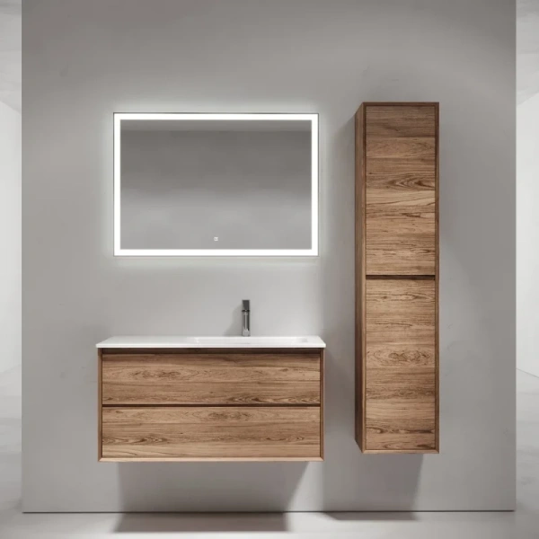 тумба под раковину sancos marmi 2.0 100 r mr2.0100rech подвесная дуб чарльстон