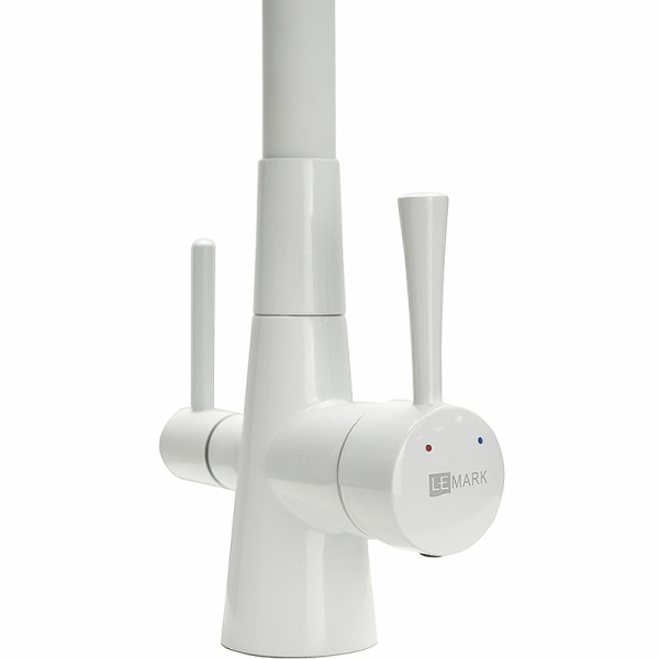 смеситель для кухни lemark comfort lm3075w белый