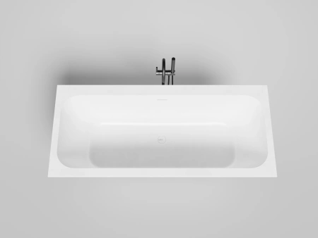 ванна из искусственного камня salini orlanda axis kit 103312g 180х80х60 см s-sense белый матовый