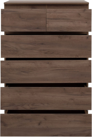 комод aquanet сканди 80 дуб крафт (6 ящиков)