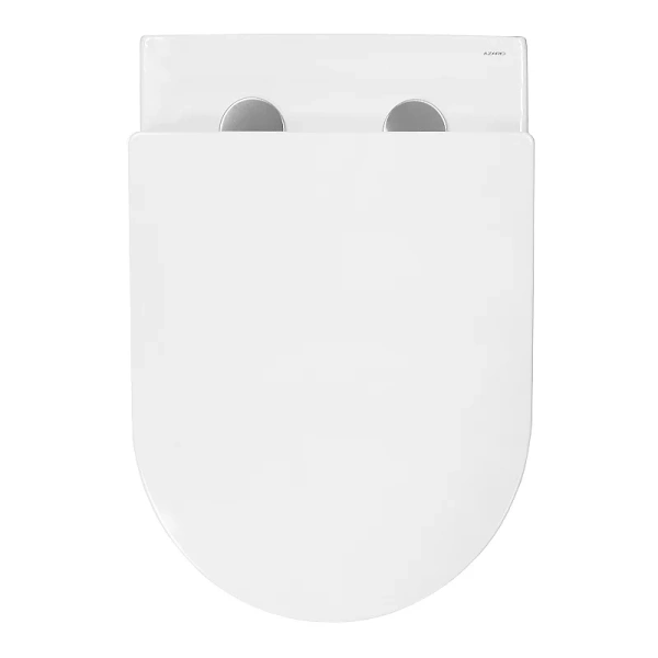 унитаз azario nove az-9312t подвесной, безободковый, с сиденьем микролифт, слив "торнадо", 53х36х36.5 см, белый