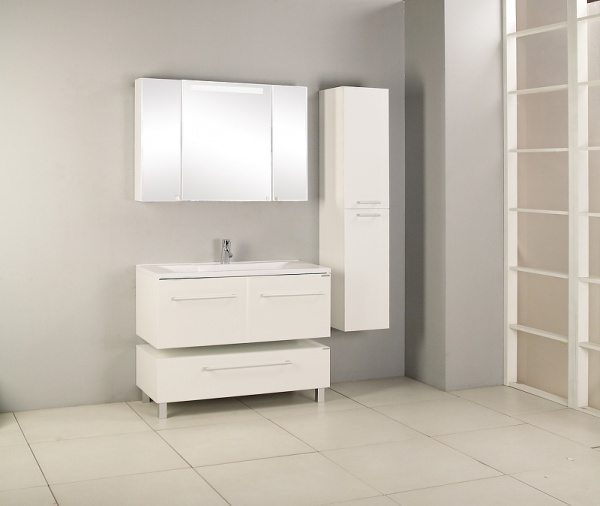 тумба aquaton мадрид 120 м 1a168803ma010 белая