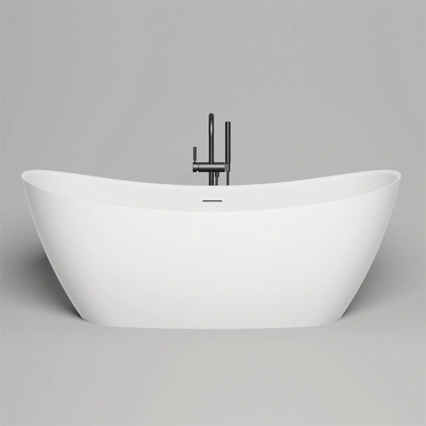 ванна отдельностоящая 185х81 cм salini noemi 101811g, s-sense, цвет: белый глянцевый