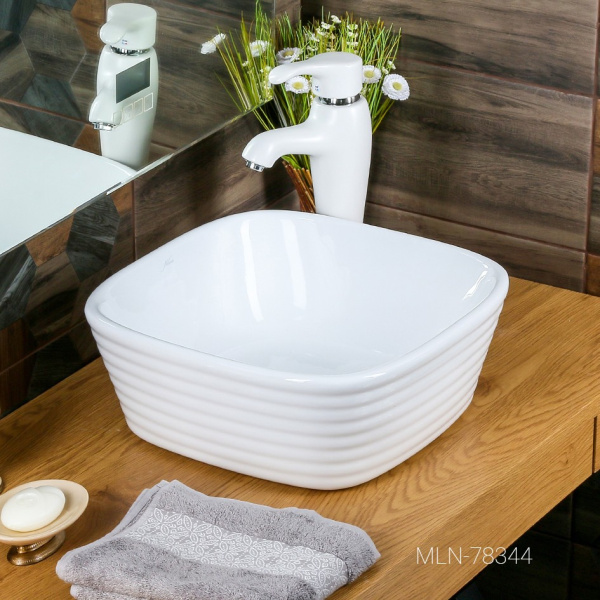 Накладная раковина в ванную Melana 40 см, MLN-78344