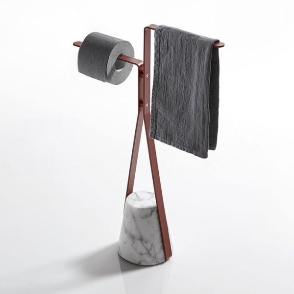 Полотенцедержатель напольный Antonio Lupi Halo HALO3A.6/5105 белый мрамор Полотенцедержатель напольный Antonio Lupi Halo HALO3A.6/5105 белый мрамор