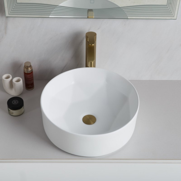 раковина накладная belbagno 41 bb1342h300, белая