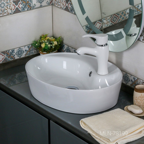 Накладная раковина в ванную 54 см Melana MLN-78199