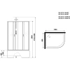 душевая кабина niagara classic 120x80 l ng-2310-14lbktg с гидромассажем