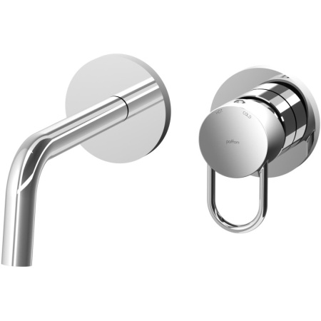 Смеситель Paffoni Joker JK105CR70 для раковины, без донного клапана, встраиваемый, с внутренней частью, излив 17.8 см, хром глянцевый