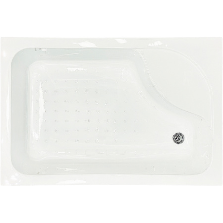 душевой уголок royal bath bp 100×80 rb8100bp-t-bl-r профиль черный, стекло прозрачное