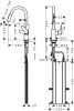 смеситель для кухни hansgrohe focus m41 73895000