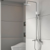 Душевая система Melana 610605 Paola Hi-tech с тропическим душем, лейкой и смесителем, цвет хром