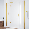 Дверь для душевой кабины в нишу Vegas Glass AFP-F 130 09 10 профиль золото, стекло, стекло сатин