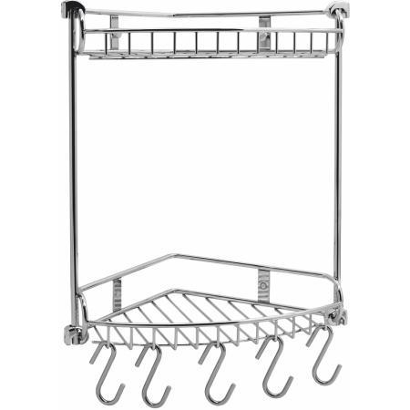 Полка корзина WasserKRAFT K-1222 угловая, цвет хром
