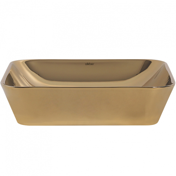 раковина 43x43 см abber rechteck ac2205gg, цвет золото