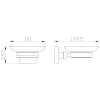 мыльница wonzon & woghand polo ww-8922-bn настенная, никель матовый
