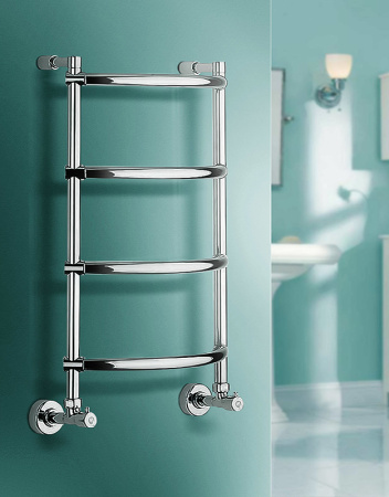 водяной полотенцесушитель margaroli luna 432-4 4323704obn бронза