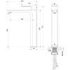 смеситель для раковины wonzon & woghand edge ww-88239003-cr хром