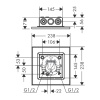верхний душ axor showersolutions 35313000 хром