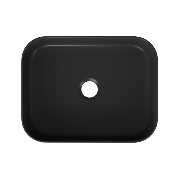 раковина накладная point меркурий 50 pn43832bm черный матовый