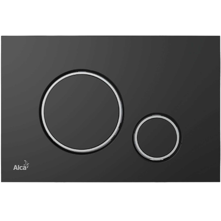 Кнопка для инсталляции AlcaPlast Thin M778 цвет черный матовый \ цвет хром глянцевый