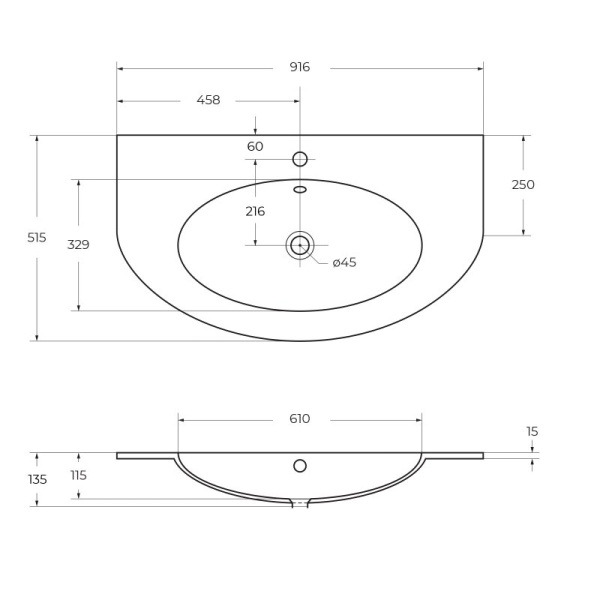 раковина cezares eden 82399 extra light, накладная/мебельная, 91x51см, белая