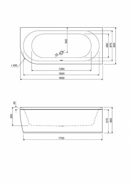 акриловая ванна cezares metauro 180x80 r metauro corner-180-80-40-r-w37 без гидромассажа