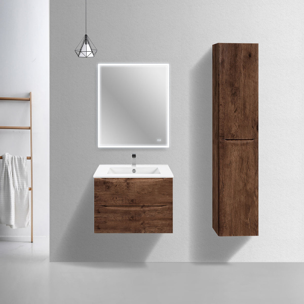 тумба под раковину vincea mia slim 70 vmc-2mc700s1rw подвесная r.wood