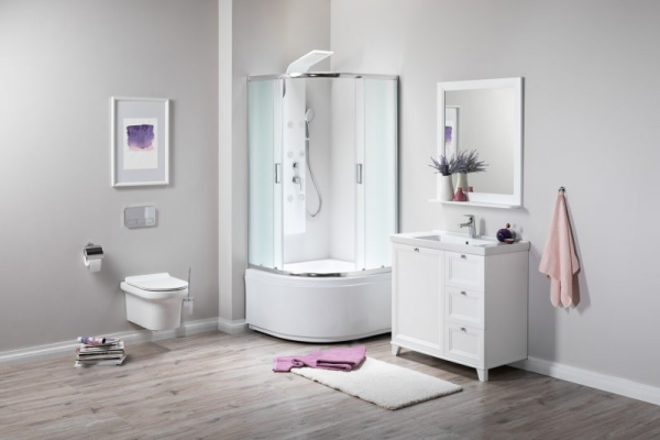 душевой уголок aquanet se-900q-short 90×90, узорчатое стекло