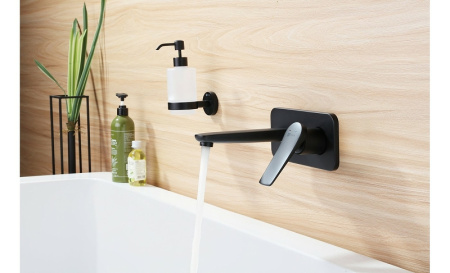 смеситель для раковины lemark bronx lm3726bl черный