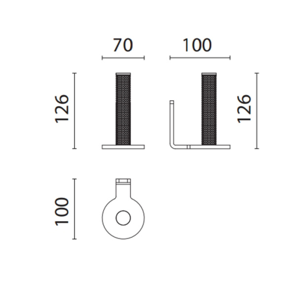 Держатель запасного рулона т/б Oasis Defile 0DFL00801201007CR (0AGD010CR), подвесной, цвет: хром