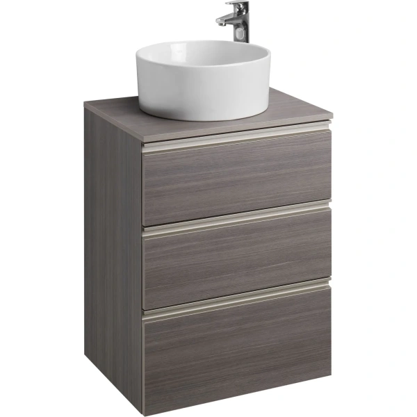 тумба под раковину roca the gap a857404402 58,5 см, подвесная, городской дуб