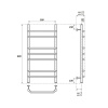 полотенцесушитель point венера п7 pn07158e электрический, левый | правый, 50x80см, хром