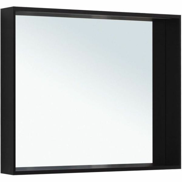 зеркало allen brau reality 90 1.32019.bb с подсветкой черный браш с сенсорным выключателем