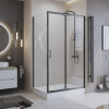 Душевой уголок BelBagno Uno 100×80 UNO-195-AH-1-100/80-P-Cr профиль хром, стекло рифленое
