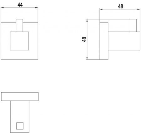 крючок timo selene 17011/17 золото матовое