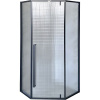 Душевой уголок Cerutti SPA 90×90 C3ABD профиль черный, стекло рифленое