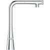 смеситель для кухни grohe zedra smartcontrol 31559002 с выдвижным изливом, хром