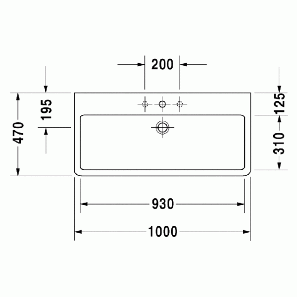 раковина накладная/подвесная duravit vero 0454100044
