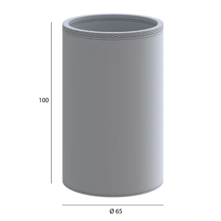стакан для зубных щеток boheme uno 10982-mw белый матовый