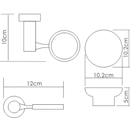 мыльница wasserkraft k-24229 цвет хром | белый