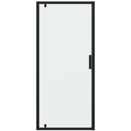 Душевая дверь в нишу Bravat Black Line 90 BD100.4111B профиль черный, стекло прозрачное