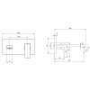 смеситель для раковины с донным клапаном villeroy & boch architectura square tvw12500300076