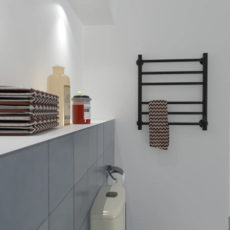 полотенцесушитель электрический маргроид вид 81-10 профильный 60x50 r черный матовый